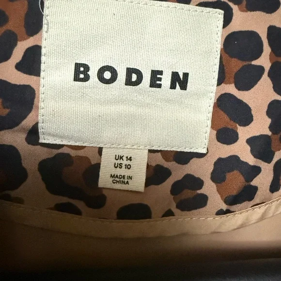 Boden Longline Rain Mac Size 10 - Picture 2 of 3